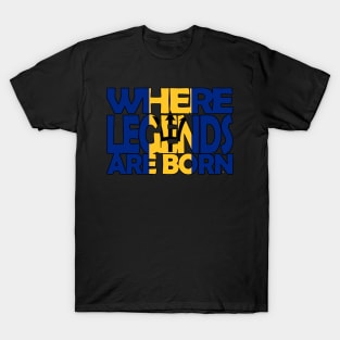 Flag of Barbados - Where Legends Are Born  - Soca Mode T-Shirt